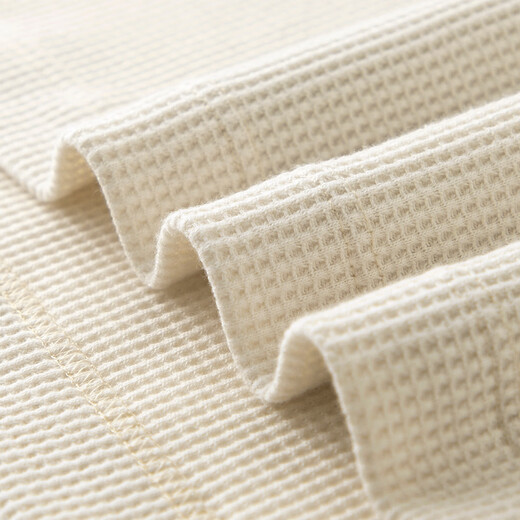 Shanshan new autumn men's polo shirt new Chinese Henry collar stretch warm and breathable retro waffle long-sleeved top