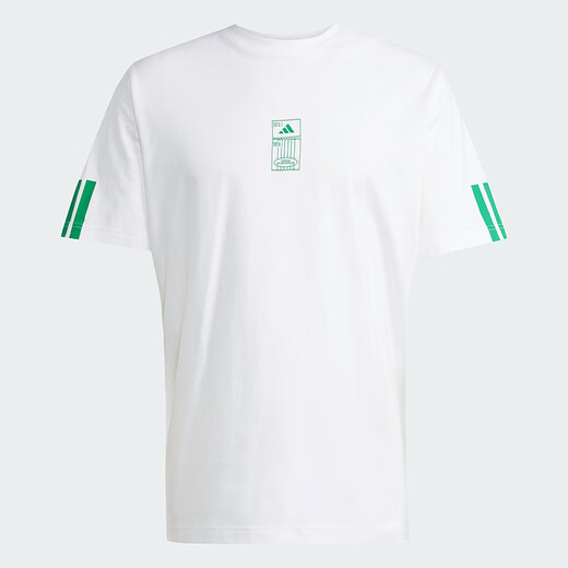 Adidas short-sleeved T-shirt men's summer new NEO sportswear knitted breathable round neck half-sleeved top HC9717 pure cotton JM6473 white S
