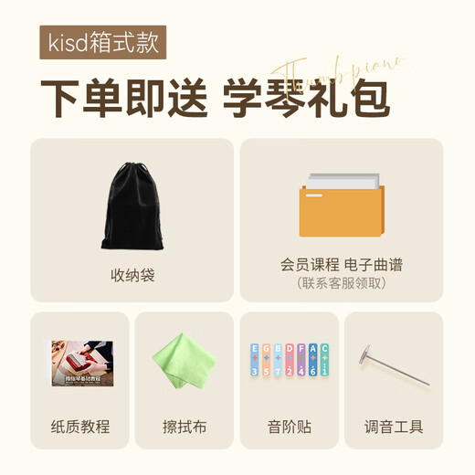 前谷（CEGA）卡林巴拇指琴21音初学者kalinba手指琴易学小乐器儿童节日礼物