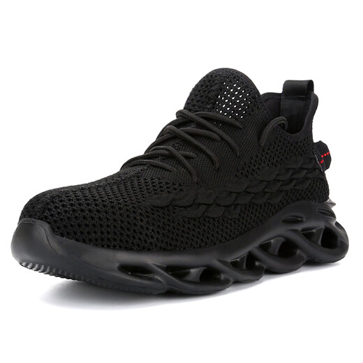 Zapatos de protección de mano de obra de gran tamaño Yu Meng Xindi en verano Ligeros, transpirable, a prueba de olor, especial de acero para hombres anti-shinging y anti-Punteura 48 Zapatos de trabajo 49 Sitio de construcción 833-1 Negro anti-sheshing y anti-Punteo Ligero y transpirable 46