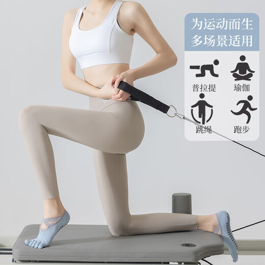 DFBK German Five Finger Yoga Socks Women's Summer Thin Non-Slip Adult Indoor Special Sports Dance Pilates 3 Pairs Black + White + Purple