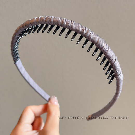 Kamalun (KAMALUN) light luxury women's headband 2025 new headband face wash anti-slip hairpin high-end hair accessories high-end going out headwear grapefruit color