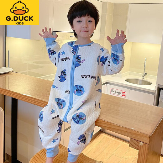 G.DUCKKIDS Children's Sleeping Bag Autumn and Winter Ultraman Three-layer Quilt Anti-Kick Quilt for Big Children Boys Spring and Autumn Baby One-piece Pajamas Boneless Cotton Silo Floral Size 160 Height 150-160cm *