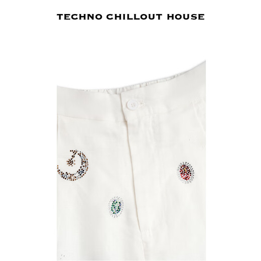 TCH light luxury trendy brand fashion bow hot diamond casual temperament gentle style vest suit for women T75B07E1043 white S 95-110Jin Jin is equal to 0.5 kg