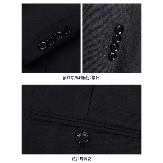 TPZBWG high-end brand Chinese tunic suit men's 2025 new Chinese stand-up collar suit Chinese Tang suit two-piece set Navy blue hidden placket 175C