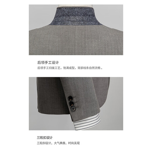 TPZBWG high-end brand suit suit set for men 2025 new business casual formal wear British style three-piece set brown gray two-piece set M