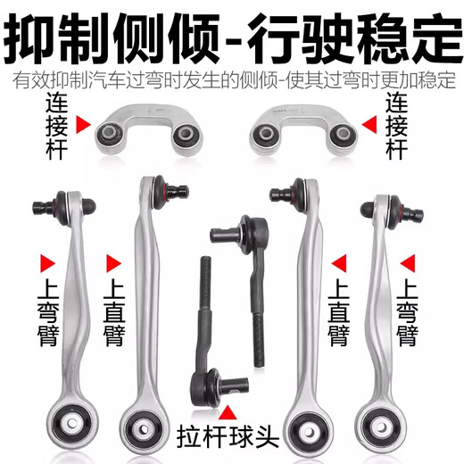 Yusenyi es adecuado para Audi C5A6A4 Passat B5 Montaje de collar superior Azul de brazo de brazo inferior Suspensión de brazo recto de brazo inferior Brazo triangular del brazo de la curva hacia abajo del brazo inferior del brazo izquierdo/codificado 693 Garantía de dos años