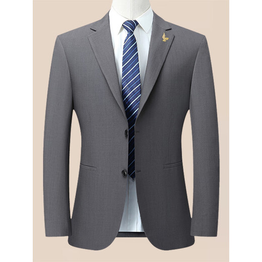 Ankündigung Vogel Maulbeerbeere Seide Dünne Anzug Leichte Luxus -Single West Jacke Spring Business Casual Color Slim Anzug 6630 Hellbraun S 165/84