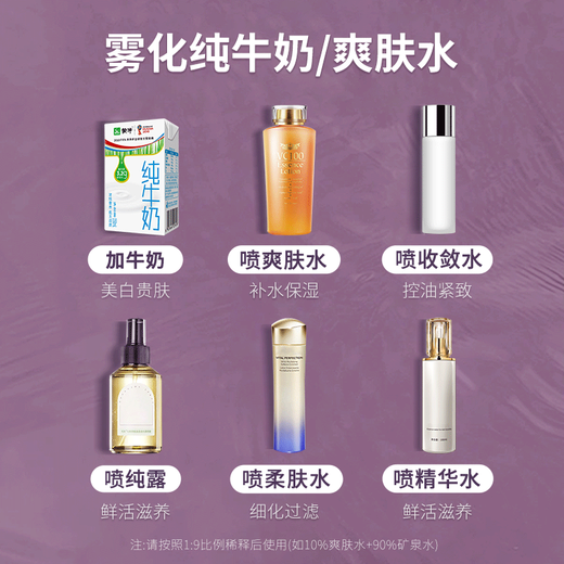 Marcobeli Hydrating Instrument Nano Sprayer Facial Hydrating Instrument Handheld Home Portable Cold Spray Machine Facial Humidifier Facial Steamer Beauty Instrument Oxygen Injection Instrument Birthday Gift Upgraded Double Hole Spray + Double Hydration