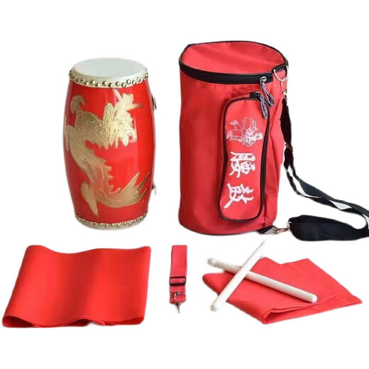 Peking Schiff 9 12 14 15 cm Lilong Taille Drum Kinder Yangge Big Taille Drum Team Kindergarten kleiner Percussion Instrument Spielzeug 9 cm Golden Dragon Taille Drum