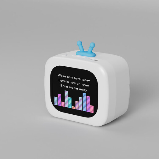 Bai Qixin SU7 small TV smart Bluetooth audio electronic photo album MP3 touch screen lyrics display wireless connection portable speaker subwoofer can insert TF card custom theme small TV style touch screen smart Bluetooth audio