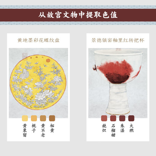 Traditional Chinese colors Color aesthetics in the Forbidden City + Color aesthetics in Dunhuang (2 volumes of sets) by Guo Hao CITIC Publishing House Books Genuine books SN9012SN6193