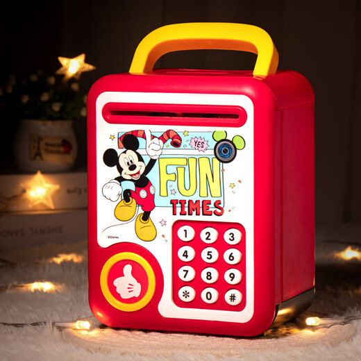 迪士尼（Disney）米奇存钱罐儿童智能密码锁自动取款机大容量早教音乐3-9生日礼物