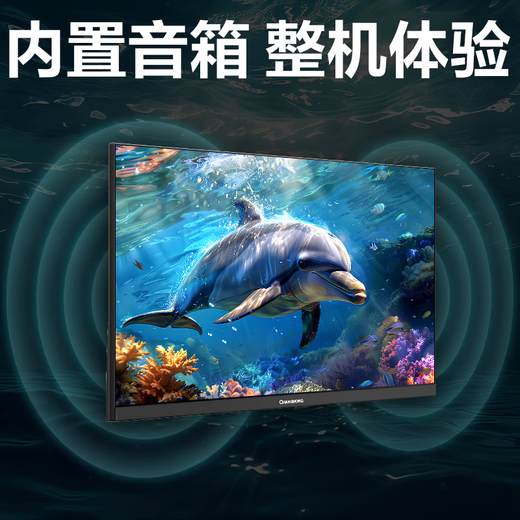 Changhong 21,45-Zoll-FHD-Full-HD-100-Hz-HDMI+VGA-Gaming-Monitor 22G650F-S mit integrierten Lautsprechern, geringem Blaulicht, Augenschutz, Energiesparzertifizierung