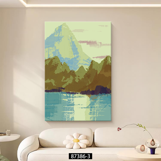 
Yihuanyu Rizhao Jinshan Living Room Decoration Painting Landscape Scenery Texture Hanging Painting Porch Corridor Floor Painting Sofa Back Wall Mural 15833-3 40*60 High-definition and delicate oil canvas Frameless texture painting (pine wood inner frame)