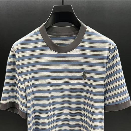 P.YH.ZHLOMY Victor Estación Europea Top Summer Summer Nueva camiseta NZN1396 Stripe 2XL [150-170]