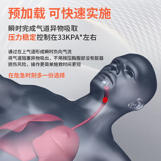 CARTERCARE Heimlich Anti-Erstickungs-Instrument, offizielles Original-Erste-Hilfe-Instrument, automatisches Anti-Erstickungs-Familienmodell 2505 (schwarz)