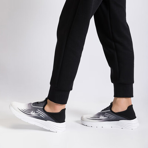 Huili Senior Shoes Shoes para hombres cómodos zapatos casuales de mediana edad y ancianos zapatos de papá transpirables zapatos de madre kgh1477 blanco y negro 39