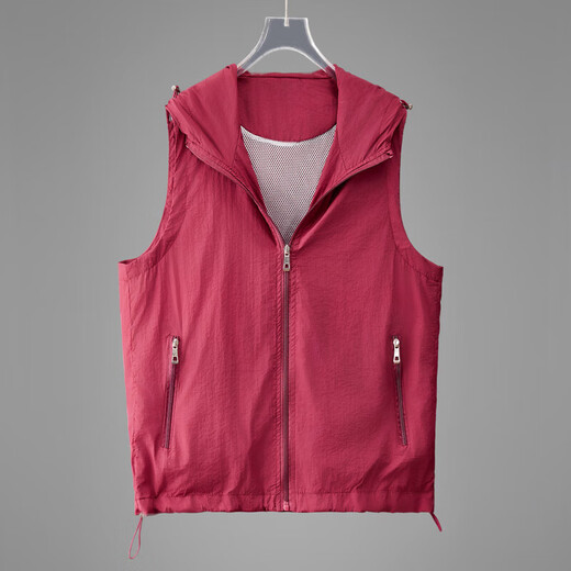 Neue Weste für Frauen im Frühling, Sommer und Herbst, Licht, modisch, locker und lässig, groß, hochgröße, ärmellose und Pferdeclipjacke, Khaki, dünn M 100-120jin [Jin ist 0,5 kg]