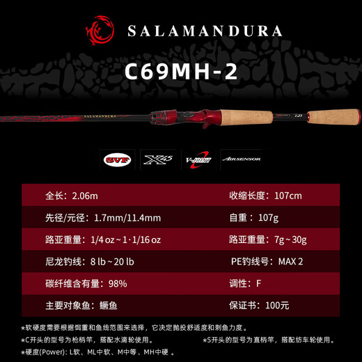 达亿瓦（DAIWA)22/25款DAIWA达瓦火蜥蜴路亚竿远投直柄枪柄溪流轻量泛用竿达亿瓦 lxb枪柄两节 682m