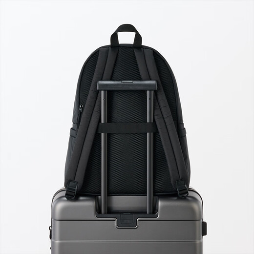 MUJI (MUJI) with PC storage bag thick backpack backpack for men and women bag computer bag school bag travel bag new EFE01A5A black length 43* width 32* height 14cm