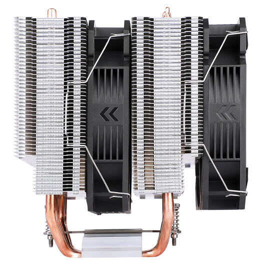 BUBALUS T68 Dual-Tower-CPU-luftgekühlter Kühler (Multi-Plattform/AM5/6 Heatpipes aus reinem Kupfer/intelligente Temperaturregelung per PWM/Matrix-Lamellen/12-cm-Dual-Lüfter/Unterstützung 1700)