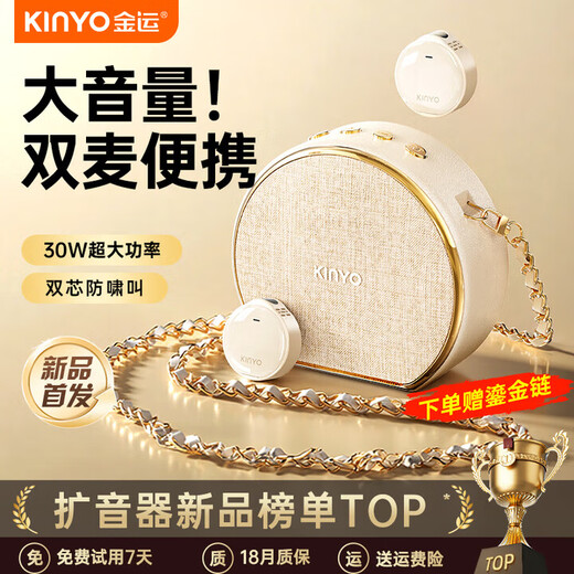 Jinyun Famous Teacher Recommendation丨Extra-large Volume Little Bee Amplifier Teacher's Special Teaching Lecture Anti-Screaming Wireless Lavalier Wheat Guide Outdoor Explanation Portable Speaker M20