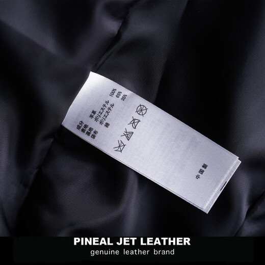 PJL's new single sheepskin simple stand-up collar short jacket trendy men's new leather jacket M-31 leather jacket black M (135Jin Jin is equal to 0.5 kg or less)
