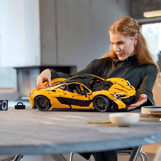 
LUCK WING Lucky Wing Building Blocks McLaren P1 Sports Car Machinery Group Series Huge Model Children's Assembly High Difficulty Building Blocks Toys [Replica] McLaren P13893+Parts Steps
