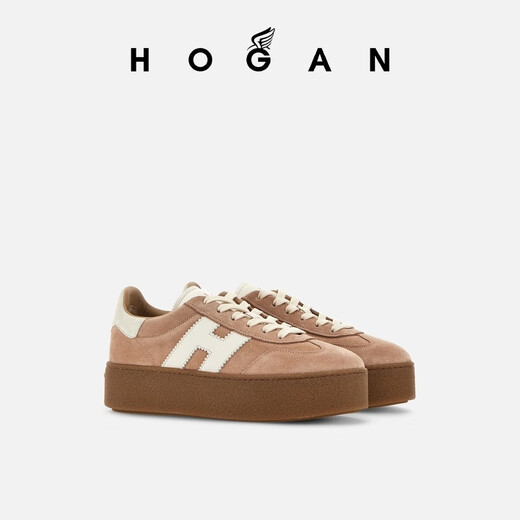 
HOGAN women's shoes early autumn new product Platform series H698 fashion thick-soled casual shoes pink 36