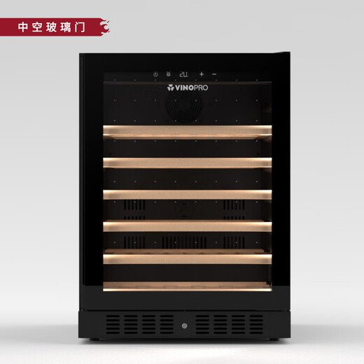 VINOPRO red wine cabinet embedded air-cooled constant temperature household safe refrigeration freezer first-class energy efficiency variable frequency vacuum glass door single temperature variable frequency vacuum glass door