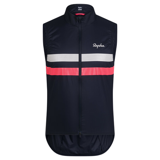 Rapha Brevet men's long-distance windproof reflective spring and autumn road cycling vest vest top official dark navy blue - 2025 version L