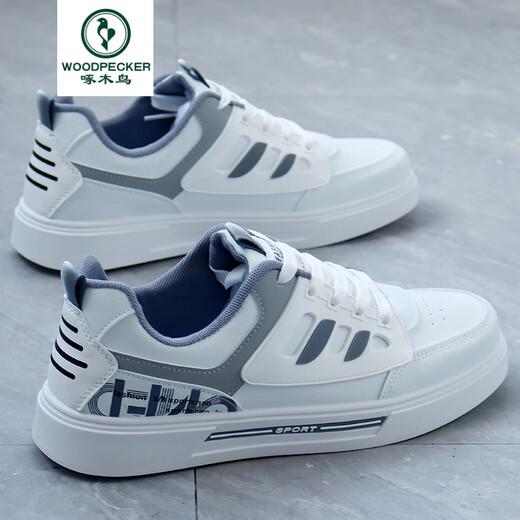 Woodpecker High-End-Männerschuhe neue Sommerschuhe Herren trendy koreanische Sportarten und lässige Männerschuhe Chen 9910 White 38