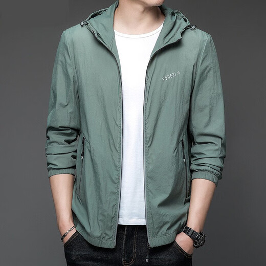 Kurashi Ichiki Vêtements de crème solaire pour les vêtements de glace extérieurs confortables pour hommes à capuche fine des vêtements pour hommes à la crème solaire à crème solaire à la crème solaire pour hommes N9928_MIST M 170_105-120JIN [Jin est égal à 0,5 kg]
