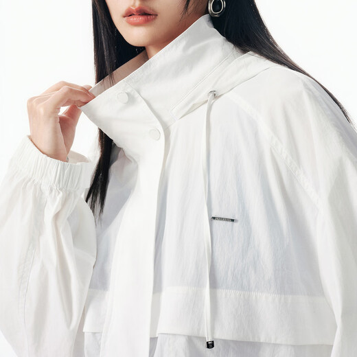 
Peacebird [same style in the mall] Women's shoulder-drop silhouette popular short jacket 2025 new A3BBF3P04 Champagne White L 165