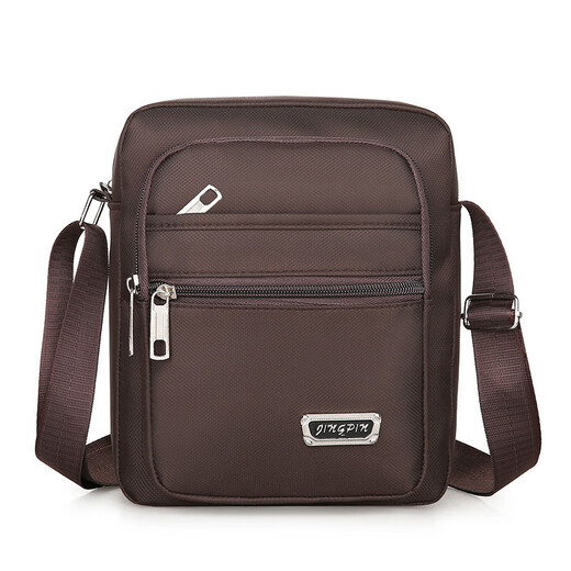Herrenbeutel Casual Recond Bag Oxford Stoff kleiner Rucksack Herrenbeutel Casual Crossbody Bag Canvas Bag Tragbarer Geschäftstrend [Square-Pull Basic Style]+[YZ3519 Black]