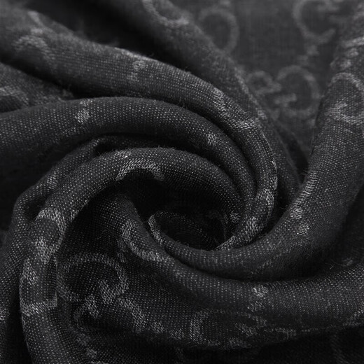 Gucci (Gucci) Летние новые пары из тонкой шерсти Silk Silk Silk Scepl Scard 165904 3G646 Подарок 1100 Black Black