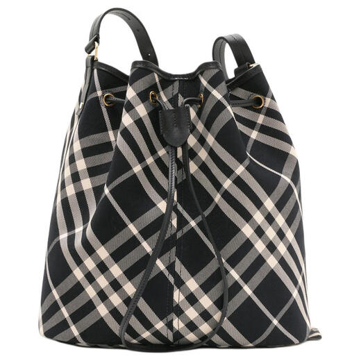 Burberry Verstellbares Gurt Kordelzug Öffnungen und Schließen von Baumwoll -Twill -Stoff -Eimer -Body -Cross -Body -Umhängetasche mittelgroße Frauen Basispakete (Bag + Staubbeutel)