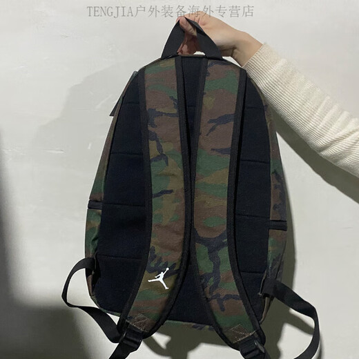耐克（NIKE）学生书包aj大容量双肩背包迷彩男女包休闲旅游训练健身包 DH0412-300 *