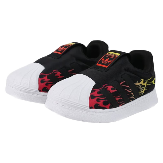 Adidas (adidas) Clover Children's Shoes Spring and Summer New Ins Fashion Fashion Shell Toe Breathable Sneakers Low Top Wear-resistant Casual Shoes EG9215 24 /7K/140mm