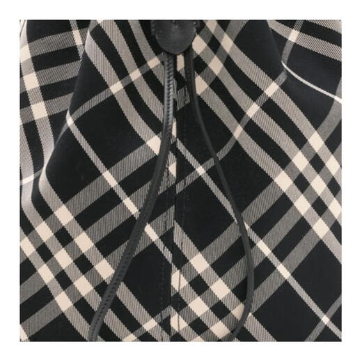 Burberry Verstellbares Gurt Kordelzug Öffnungen und Schließen von Baumwoll -Twill -Stoff -Eimer -Body -Cross -Body -Umhängetasche mittelgroße Frauen Basispakete (Bag + Staubbeutel)