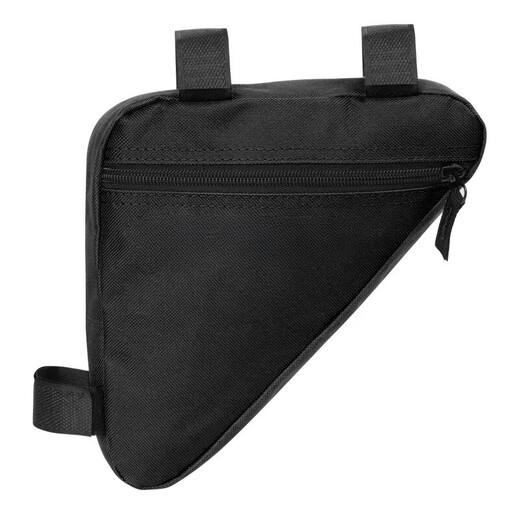TEAEGG bicycle bag, front beam bag, triangle bag, road bike, mountain bike riding bag, hanging bag, beam bag, equipment accessories, beam triangle bag [black]