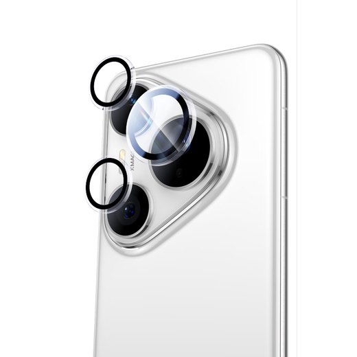 Flash Magic is suitable for Huawei pura80pro/+ lens film AR anti-reflective p80pro+ tempered glass film anti-fingerprint automatic positioning camera protective film transparent 1 set