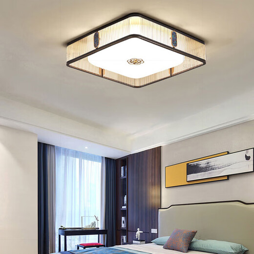 
Oup Lamp official new Chinese style ceiling lamp bedroom lamp Chinese style living room main lamp study room dining room lamp MW-7027-round 30cm [three colors]