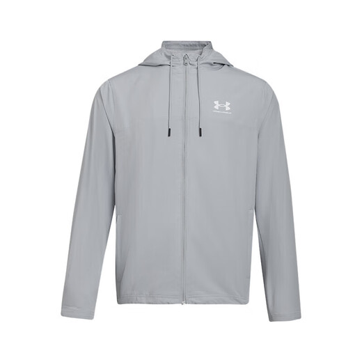 UNDERARMOUR Autumn and Winter Rival Men's Woven Sports Casual Jacket 1390149 Modern Gray 011 M