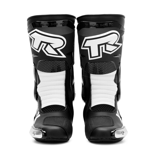 TR motorcycle riding boots anti-fall competitive racing shoes for men and women Tiger road rally track rider shoes for all seasons X-ONE black and white PRO 44