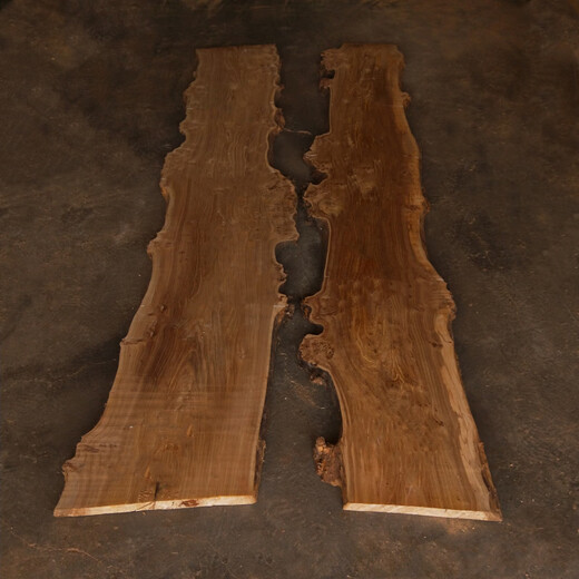 Village de Shantoulin Old Elm Wood Board Wood Wood Biber une forme de cloison en forme de la rivière Natural River Board Bood Material Special Shape Log Color 6623 + 6624