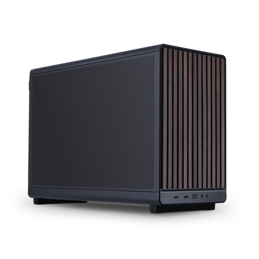 LIANLI A3 case wood version 360 water-cooled desktop mini mini case MATX desktop game e-sports mesh cooling supports 415mm long graphics card Lianli A3 wood grain black