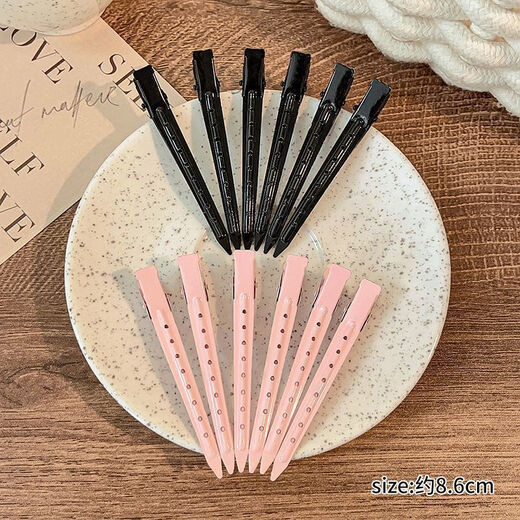 Ins simple seamless hairpin female hair root fixed fluffy hairpin makeup positioning high skull duckbill clip headwear main picture 12-piece set young lady matching 98% like