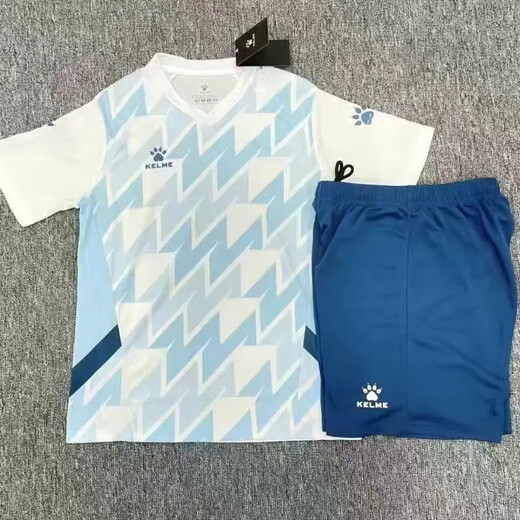 Neuer Kamei-Fußballanzug Männer und Frauen Sport spalten kurzärmelige atmungsaktive Kinderwettbewerbs-Trainingsteam Uniform Jersey 1048 White M [Höhe 155-165]